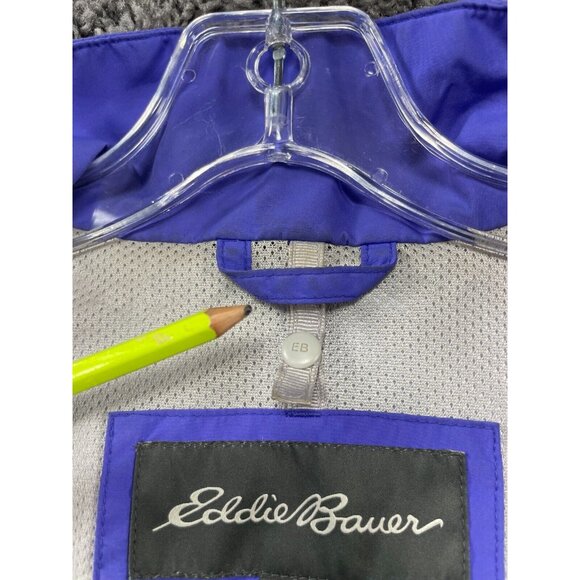 Eddie Bauer Windbreaker Jacket Womens Medium Purple Thermal Lined Weatheredge - Picture 14 of 16